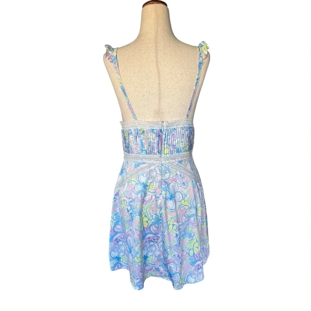 For Love And Lemons Midsummer Floral Mini Slip Dress In Medium - Picture 6 of 10